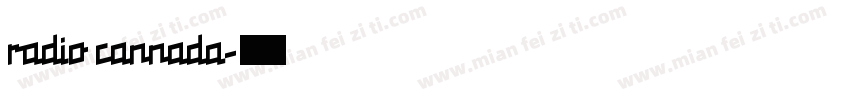 radio cannada字体转换
